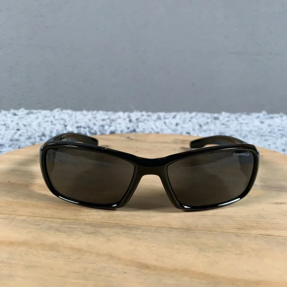 Julbo Wall Sunglasses Unisex One Size Black Polarized Wrap Sport Made in France
